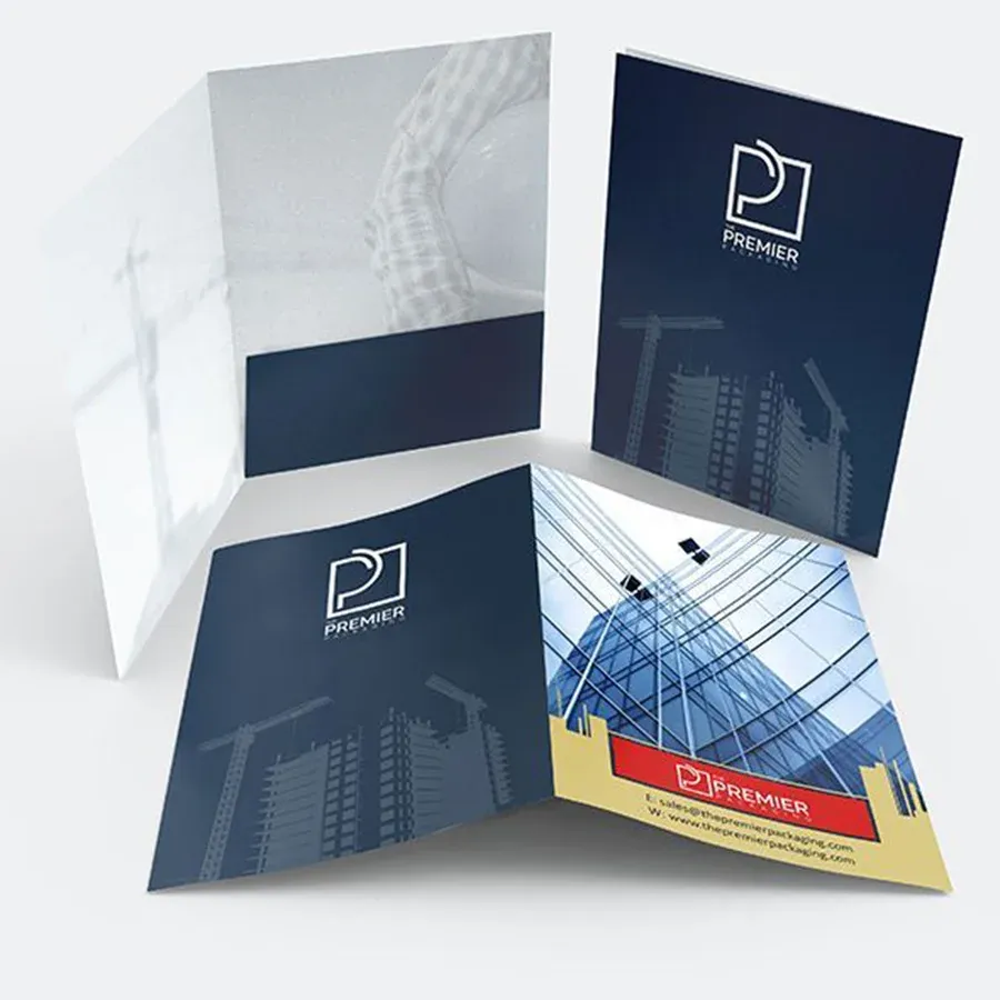 custom leather presentation folders