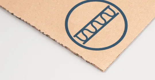 Fiberboard arches sandwiched between two linerboards.